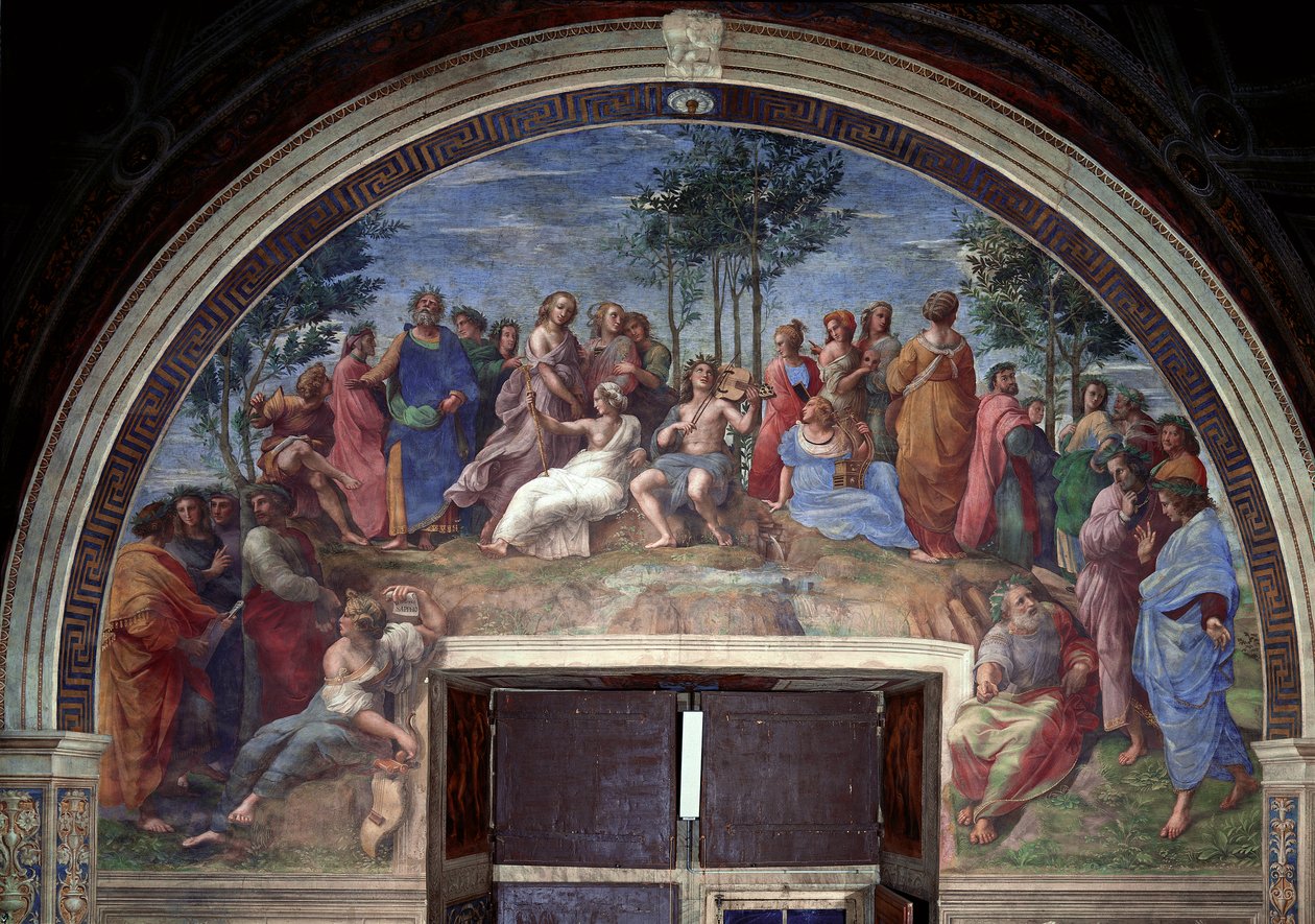 Parnaso, dalla Stanza della Segnatura da Raphael (1483 1520)
