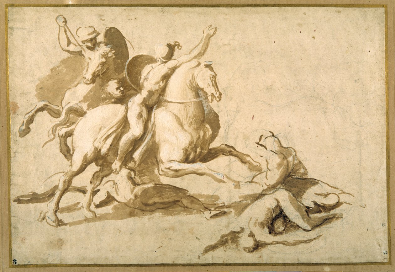 Studio per una scena di battaglia da Raphael