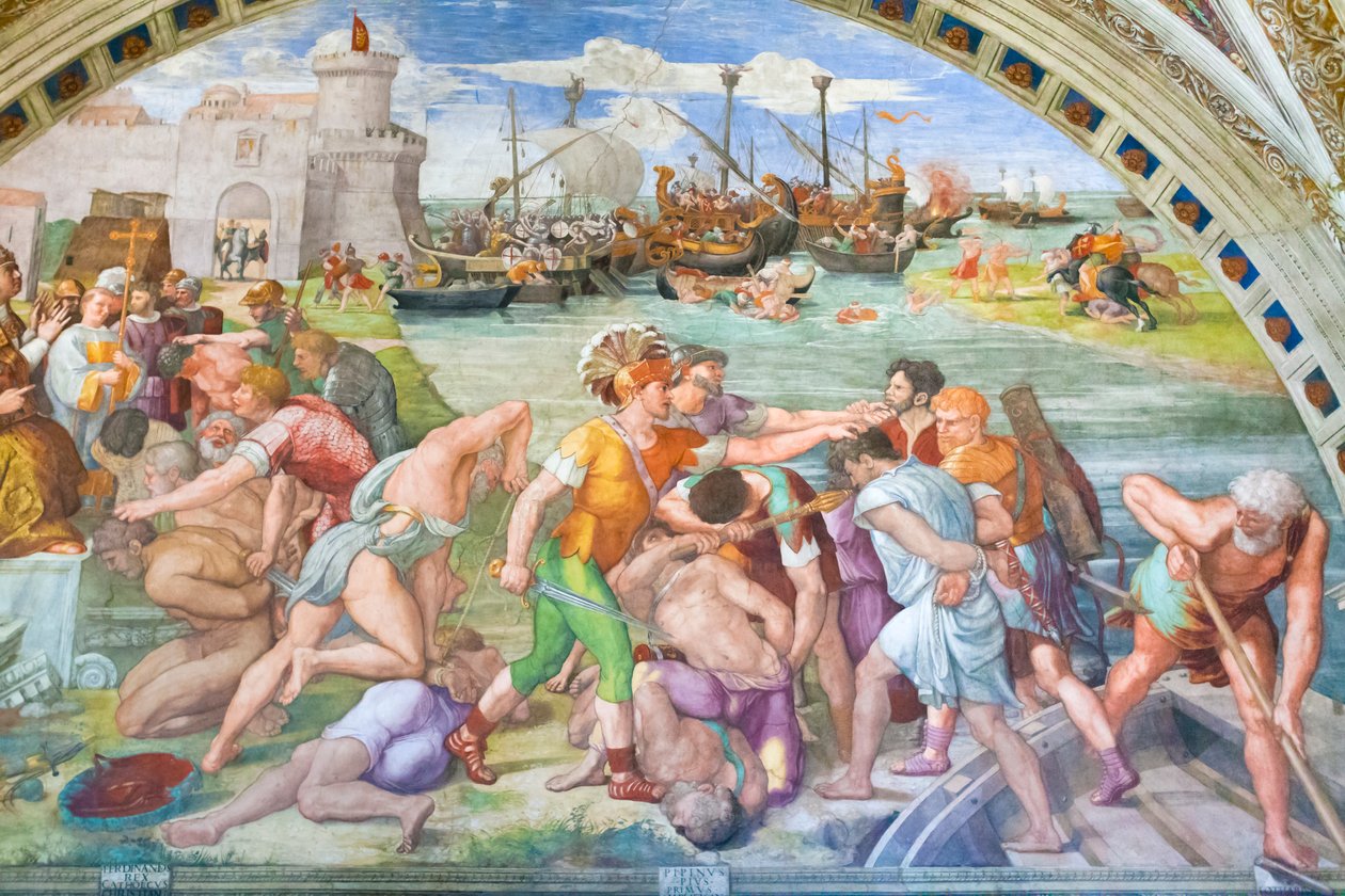 La battaglia di Ostia da Raphael (1483 1520)