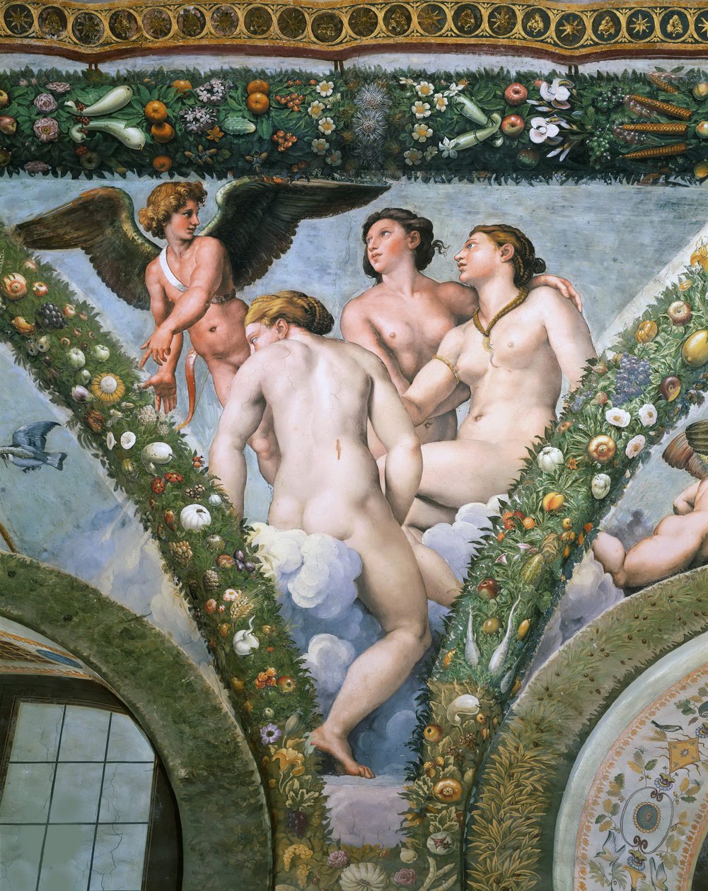 Cupido e le Tre Grazie, 1517-1518 da Raphael