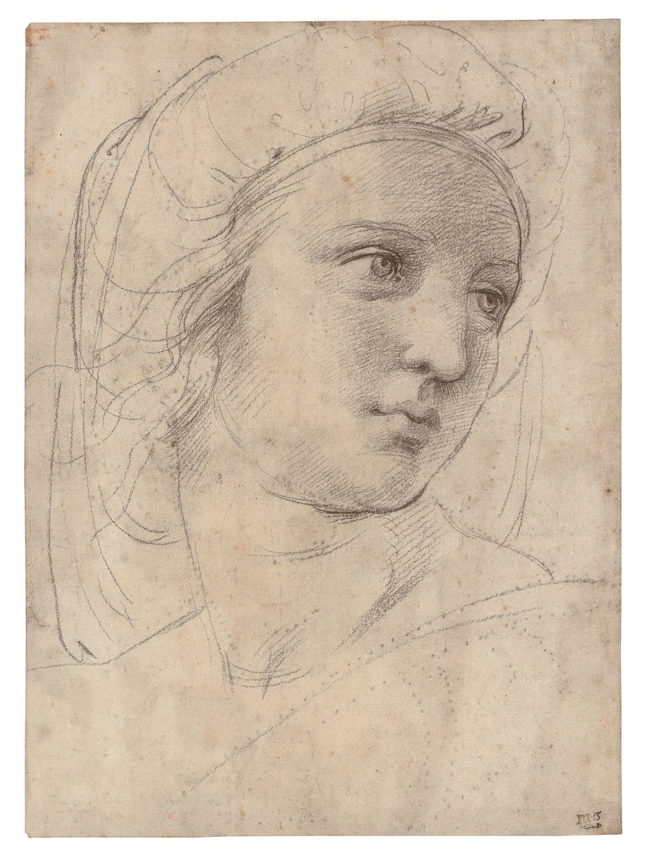 Testa di una musa da Raphael