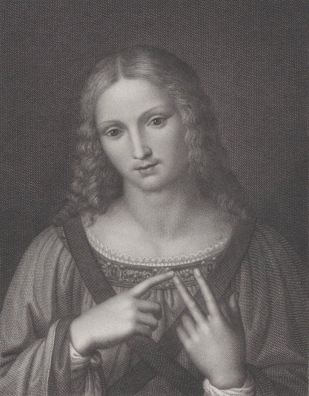Cristo proclama la legge da Raphael Morghen