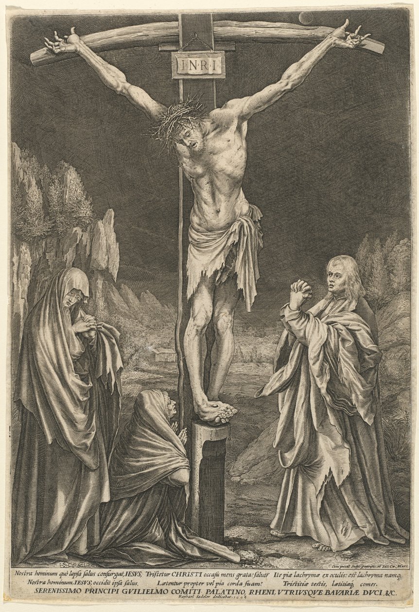 La piccola crocifissione da Raphael Sadeler