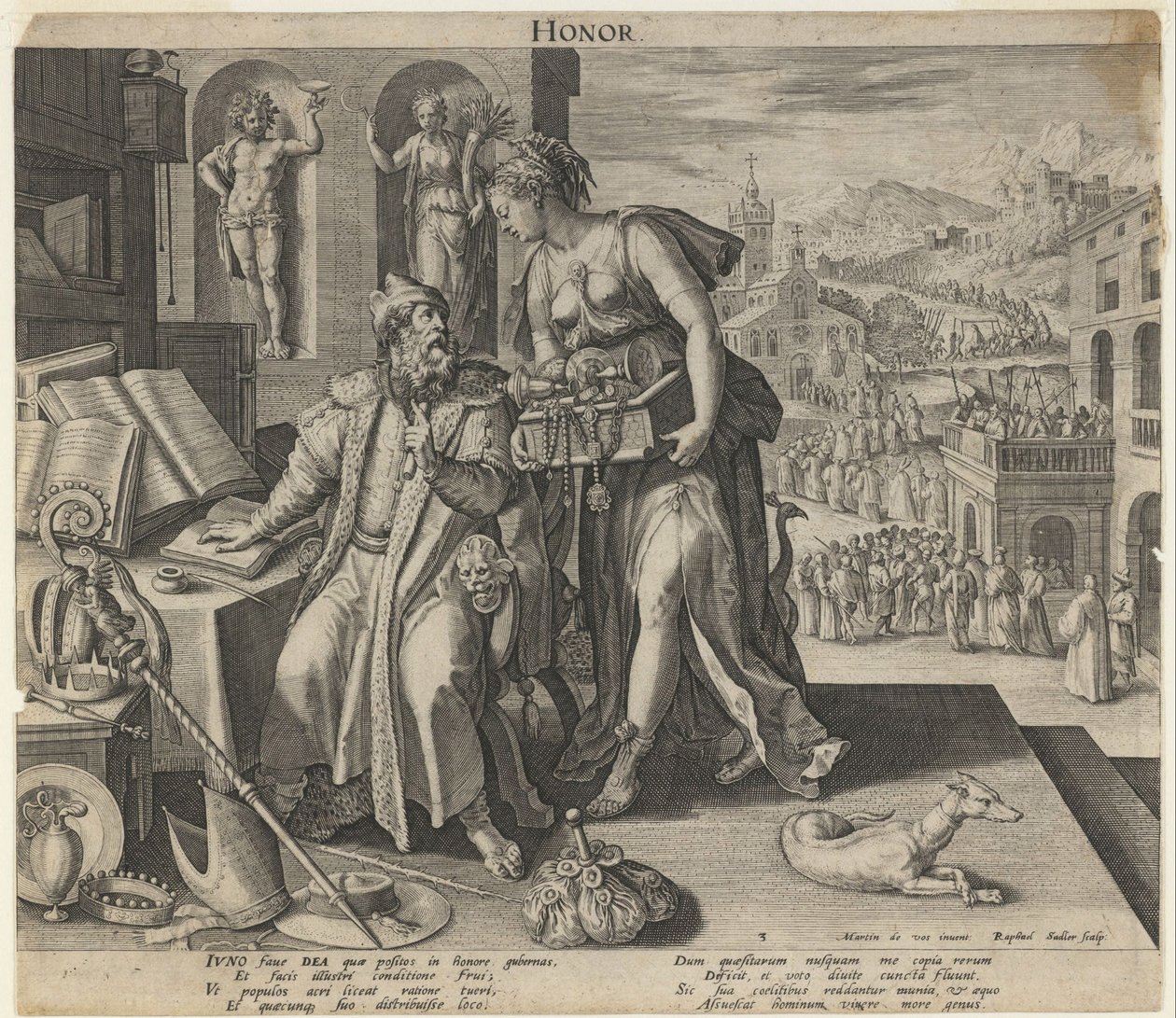 Onore, 1591 da Raphael Sadeler the Elder