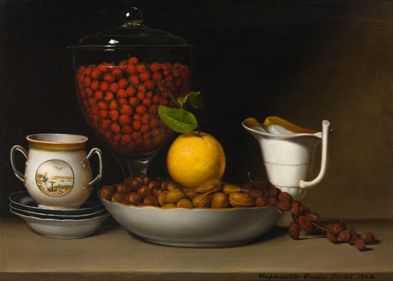 Natura morta - Fragole, noci, ecc. da Raphaelle Peale