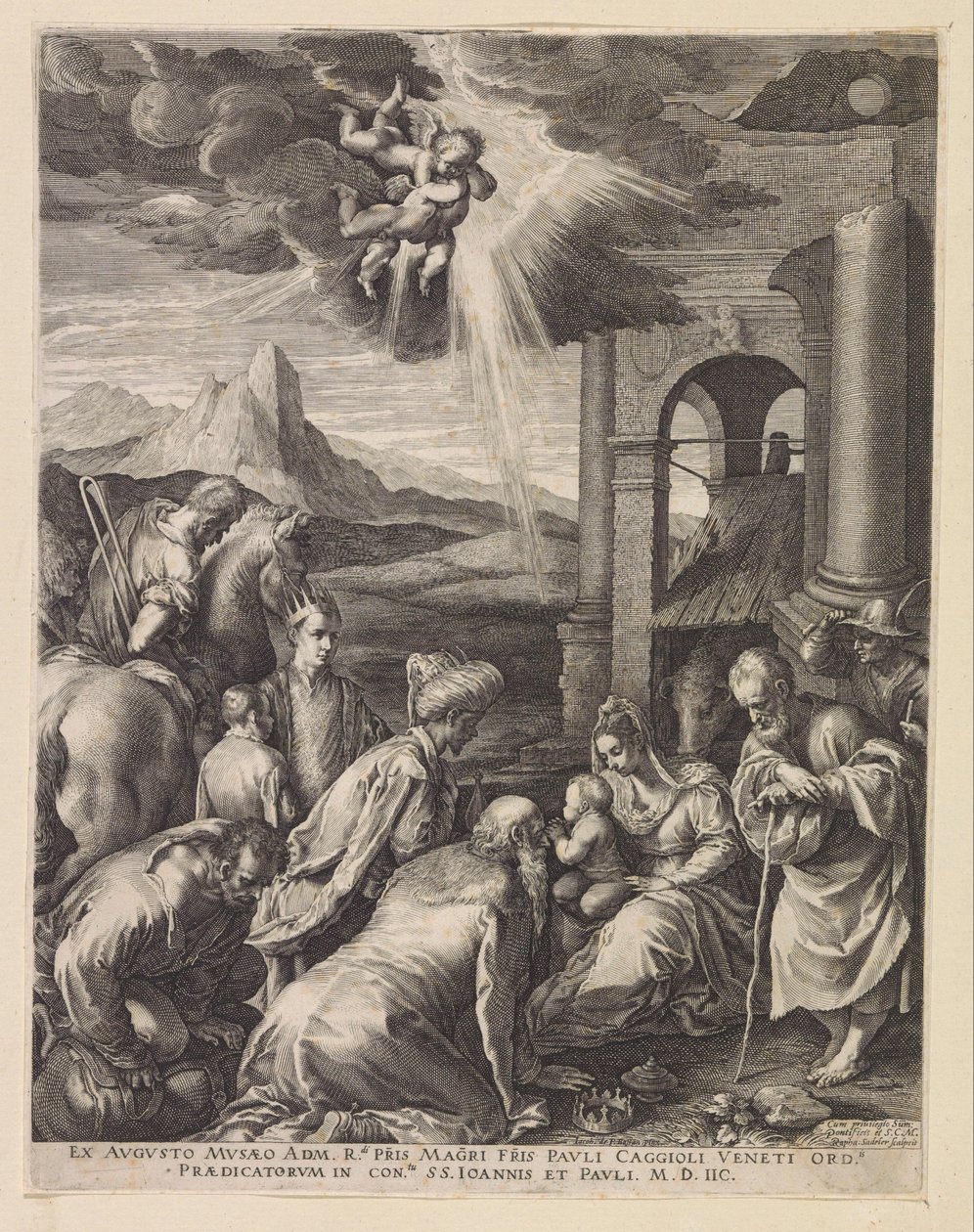 Adorazione dei Magi da Raphaël Sadeler (I)