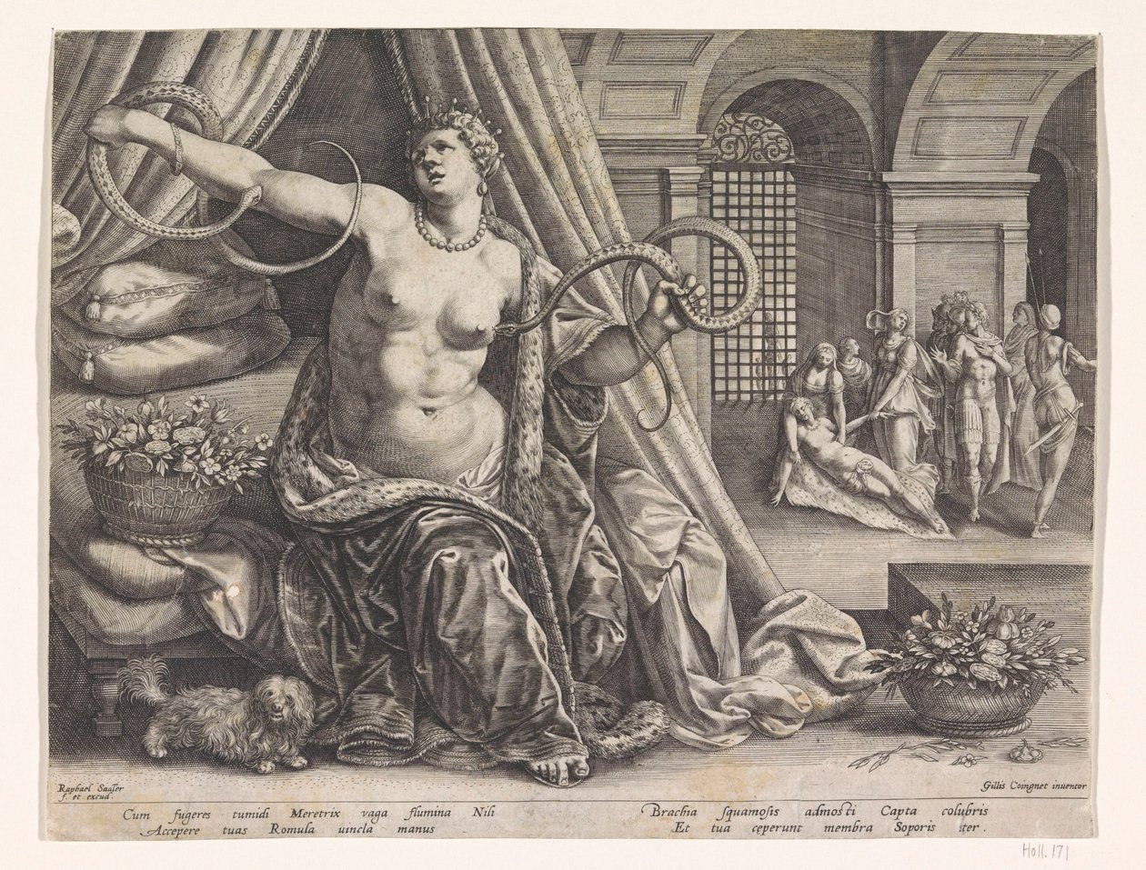 Suicidio di Cleopatra da Raphaël Sadeler (I)