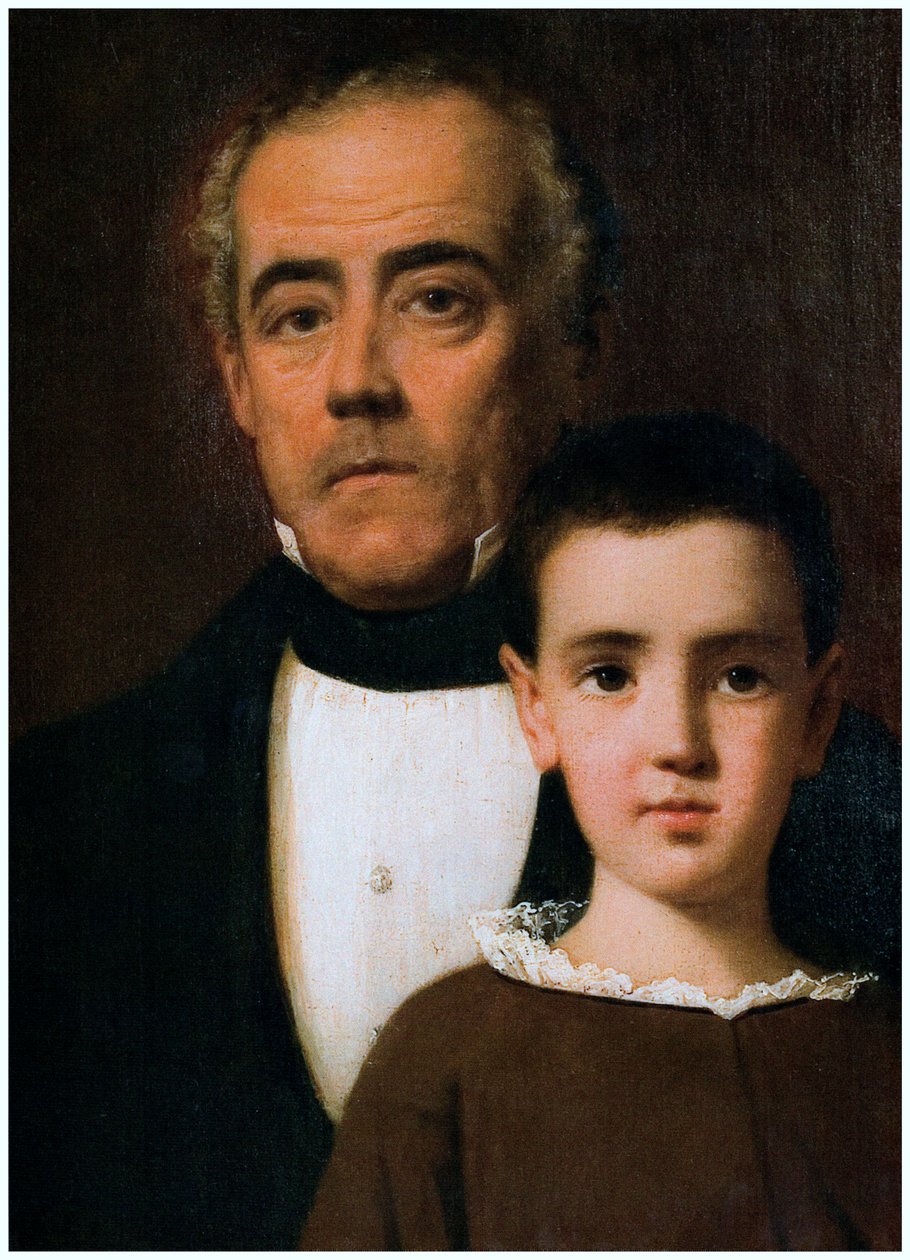 Ritratto di Rafael García de la Huerta e suo nipote da Raymond Auguste Quinsac Monvoisin