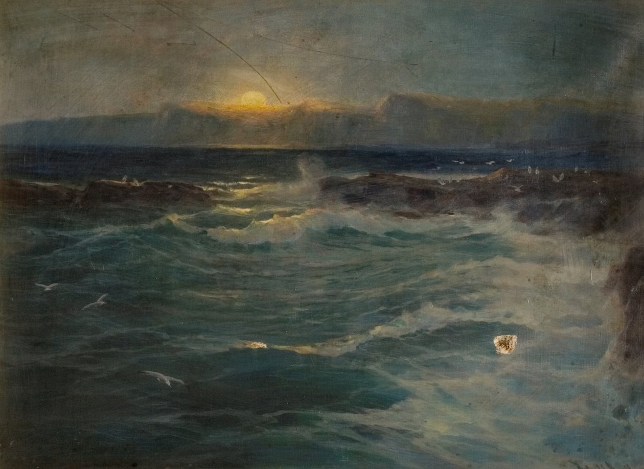 La Scogliera, Porth, Newquay, fine XIX-inizio XX secolo da Arthur Reginald Smith