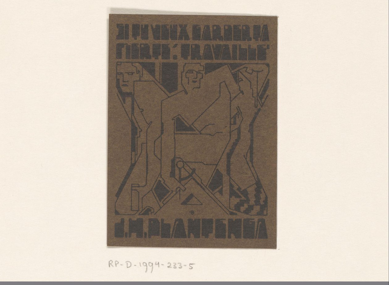 Ex libris di J.H. Plantenga da Reijer Stolk