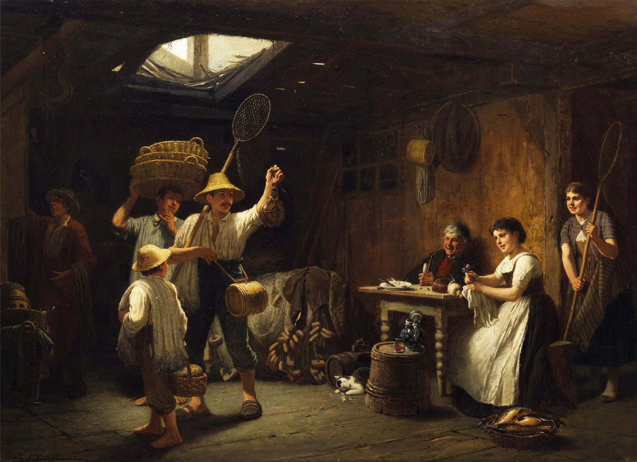 Partenza per la pesca da Reinhard Sebastian Zimmermann