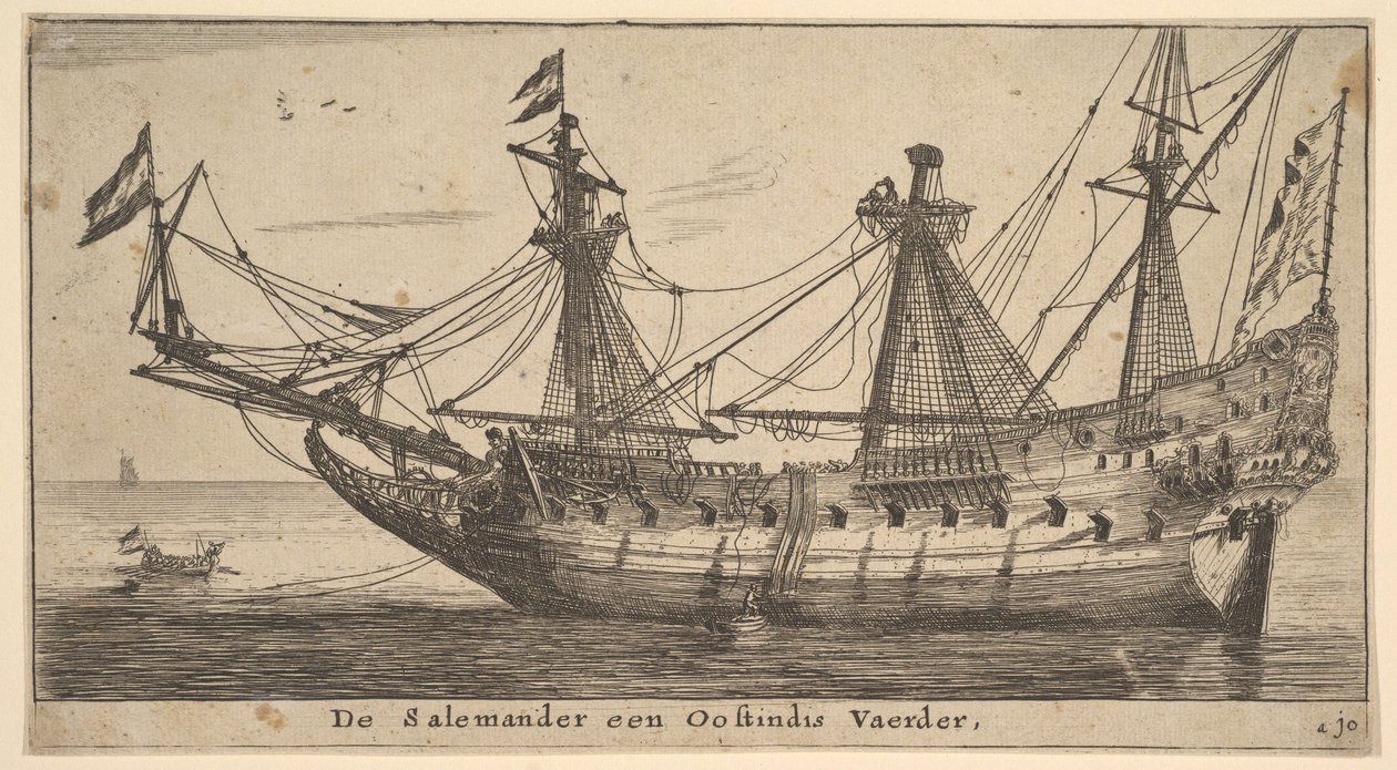 De Salemander een Oostindis Vaerder, metà XVII secolo da Reinier Zeeman