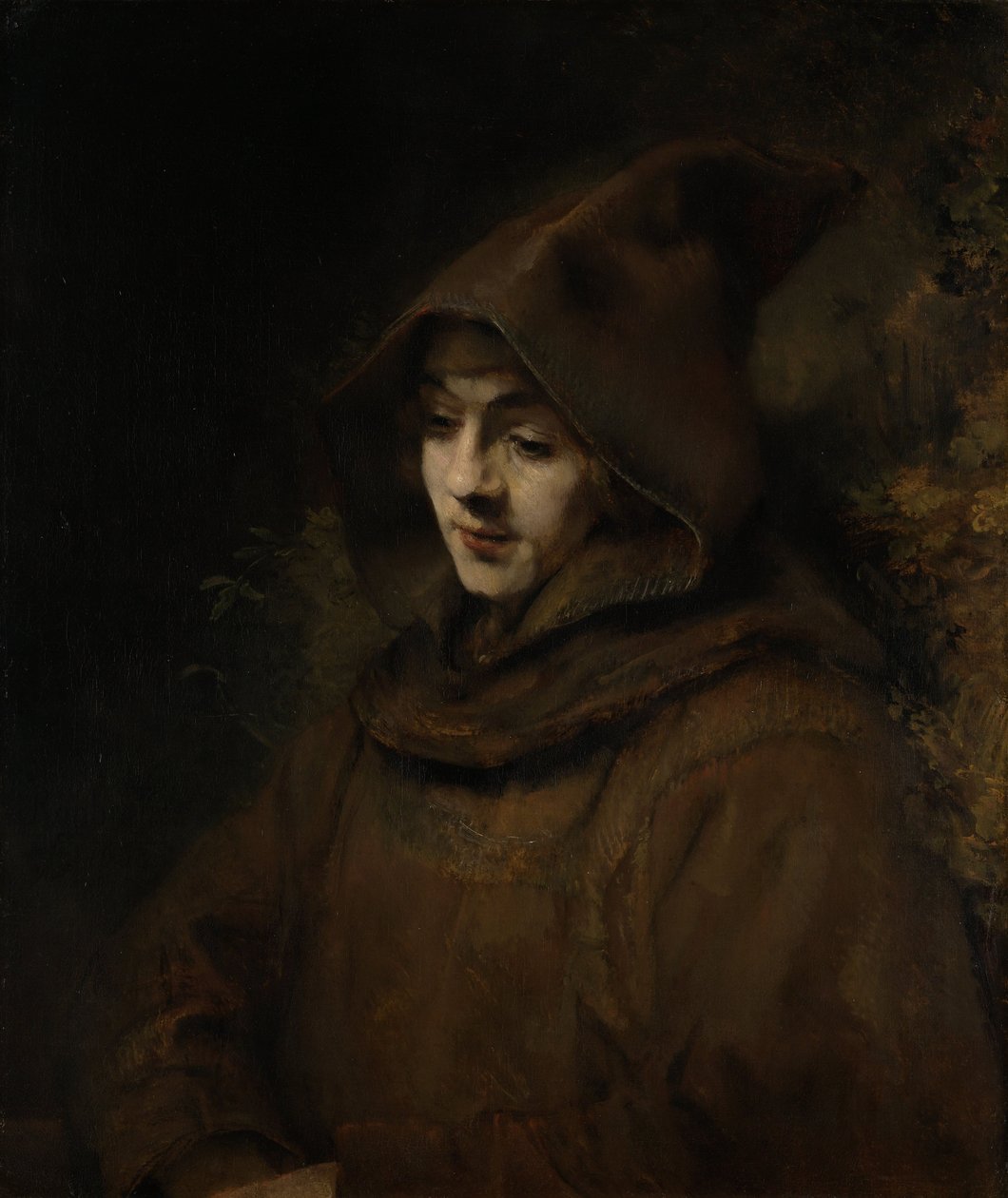 Tito, figlio di Rembrandt, in abito da monaco da Rembrandt van Rijn