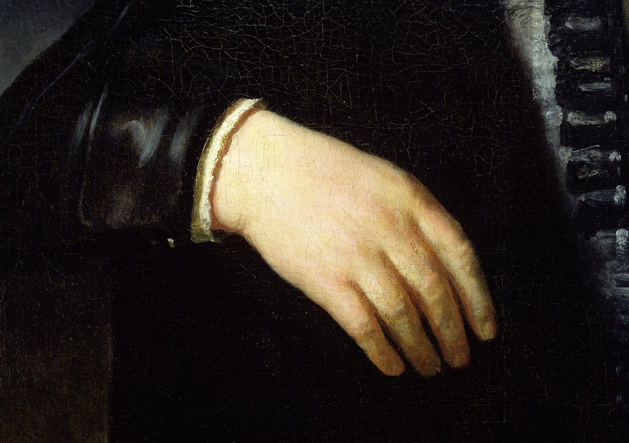Ritratto a figura intera di un uomo in piedi, 1639 (dettaglio) da Rembrandt van Rijn