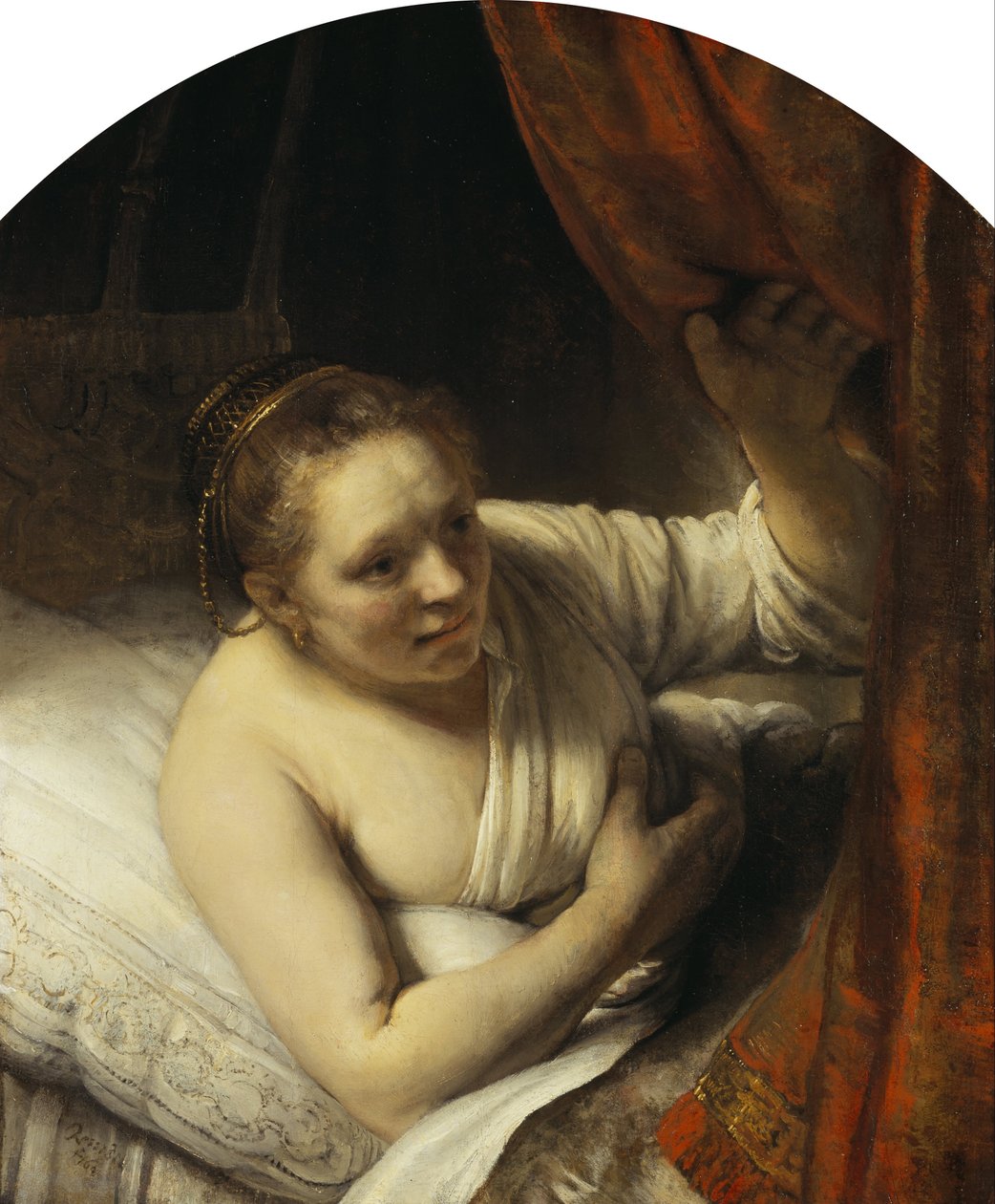 Una donna a letto da Rembrandt van Rijn