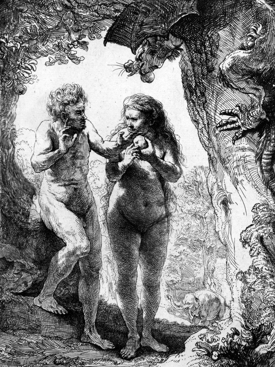 Adamo ed Eva, 1638 da Rembrandt van Rijn