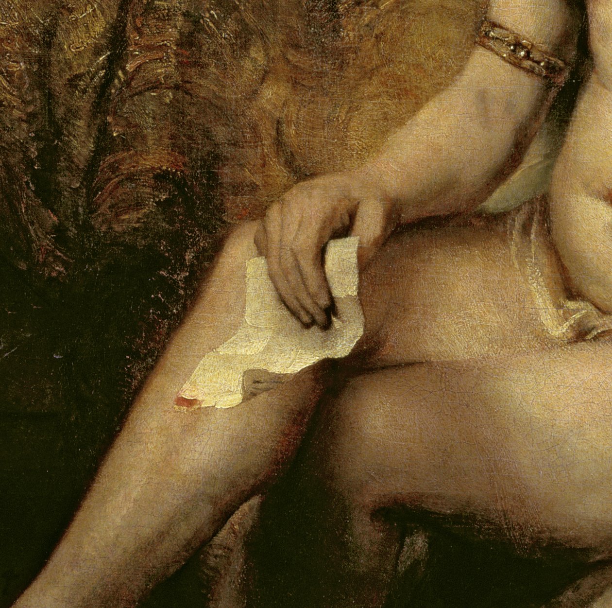 Betsabea al bagno (dettaglio) da Rembrandt van Rijn