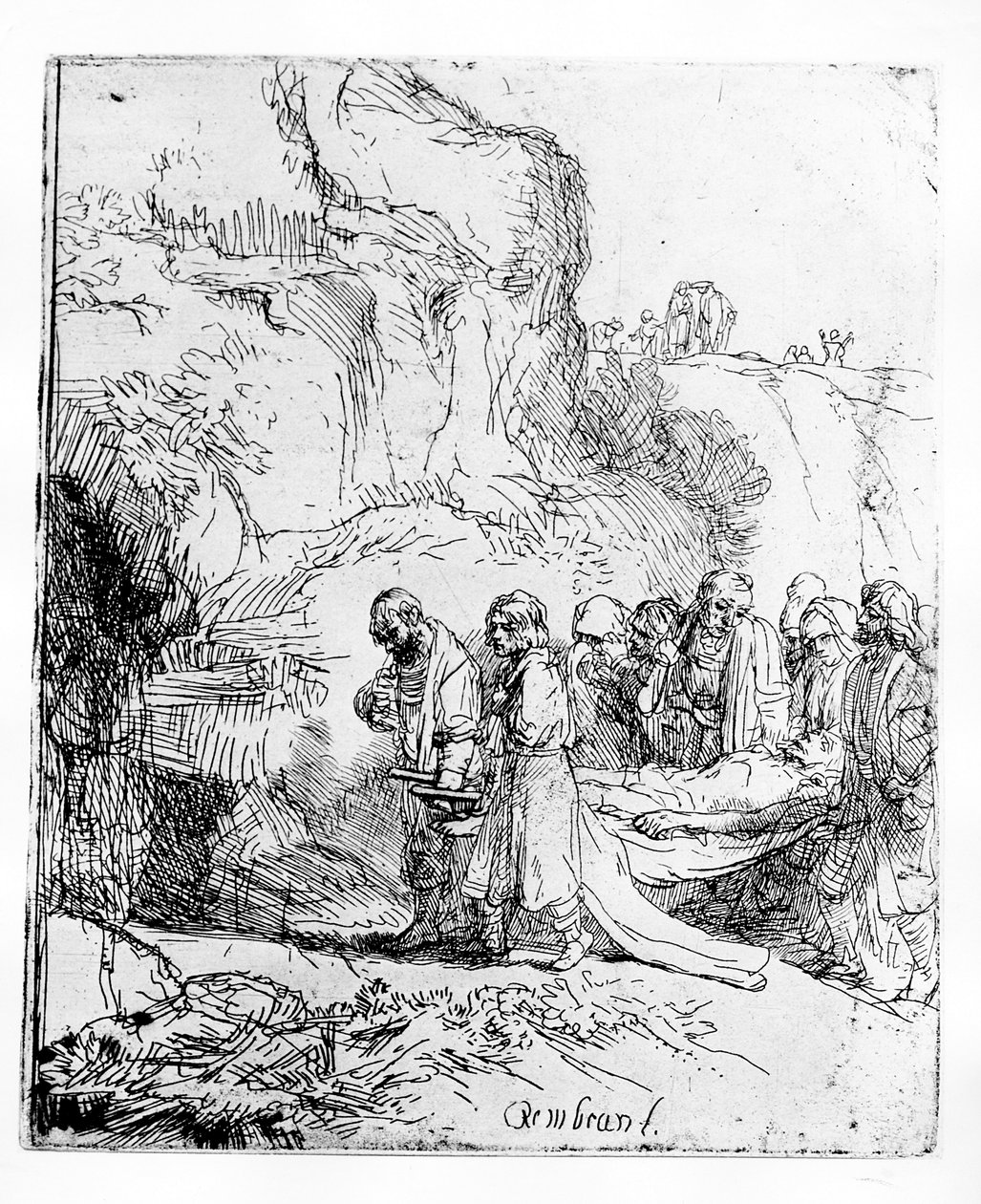 Cristo portato al sepolcro da Rembrandt van Rijn