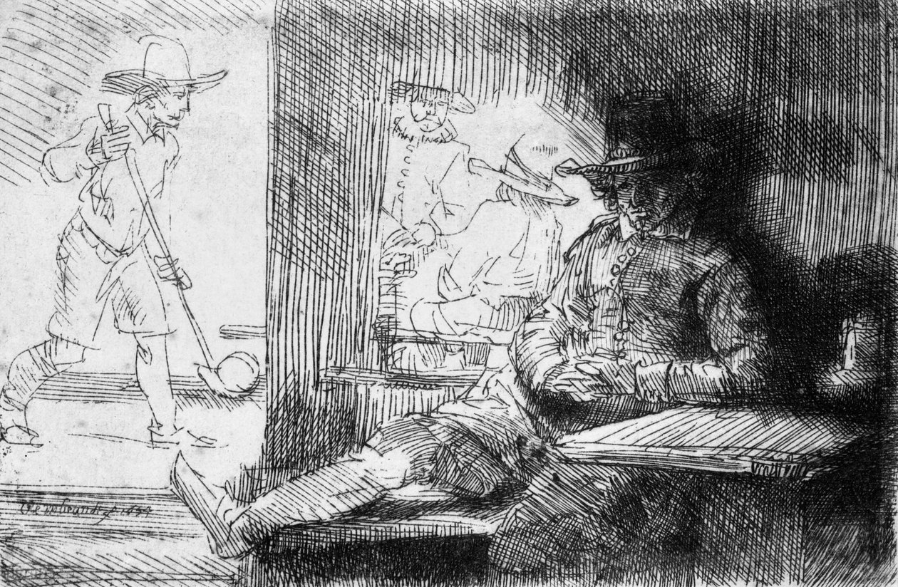 Gioco del Kolf, 1654 da Rembrandt van Rijn