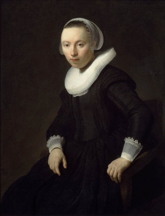 Ritratto di una donna seduta da Rembrandt van Rijn