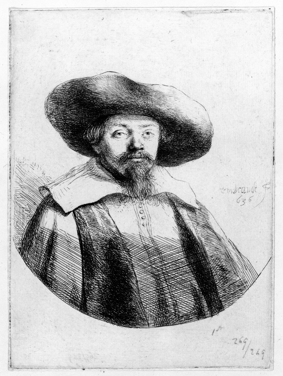 Samuel Manasseh Ben Israel, 1636 da Rembrandt van Rijn