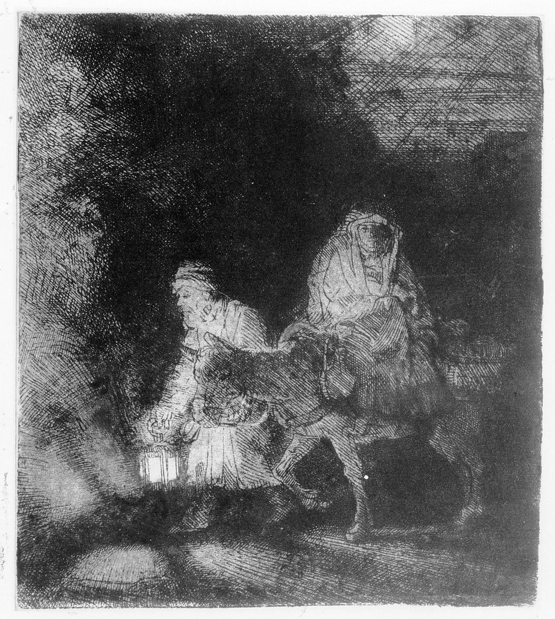 La fuga in Egitto, 1651 da Rembrandt van Rijn