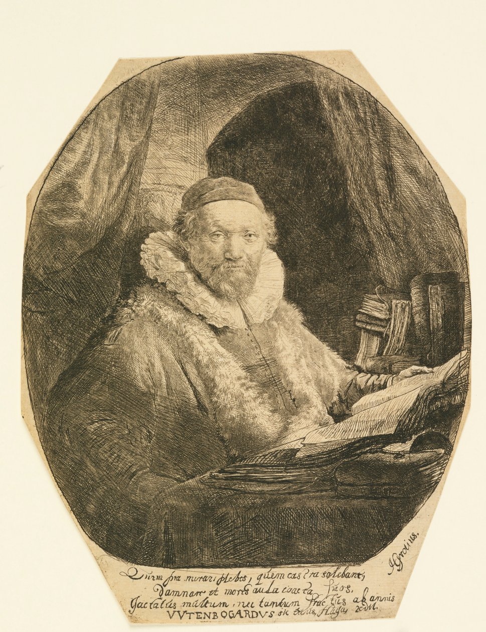 Jan Uytenbogaert, predicatore da Rembrandt van Rijn