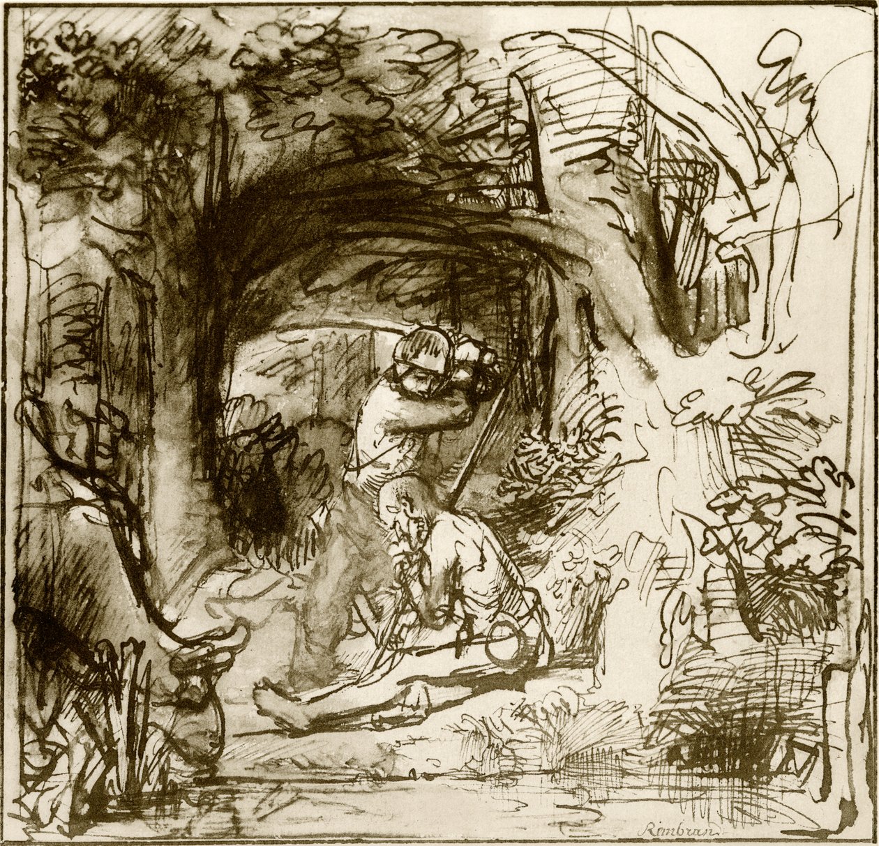 Mercurio uccide Argo da Rembrandt Harmensz. van Rijn