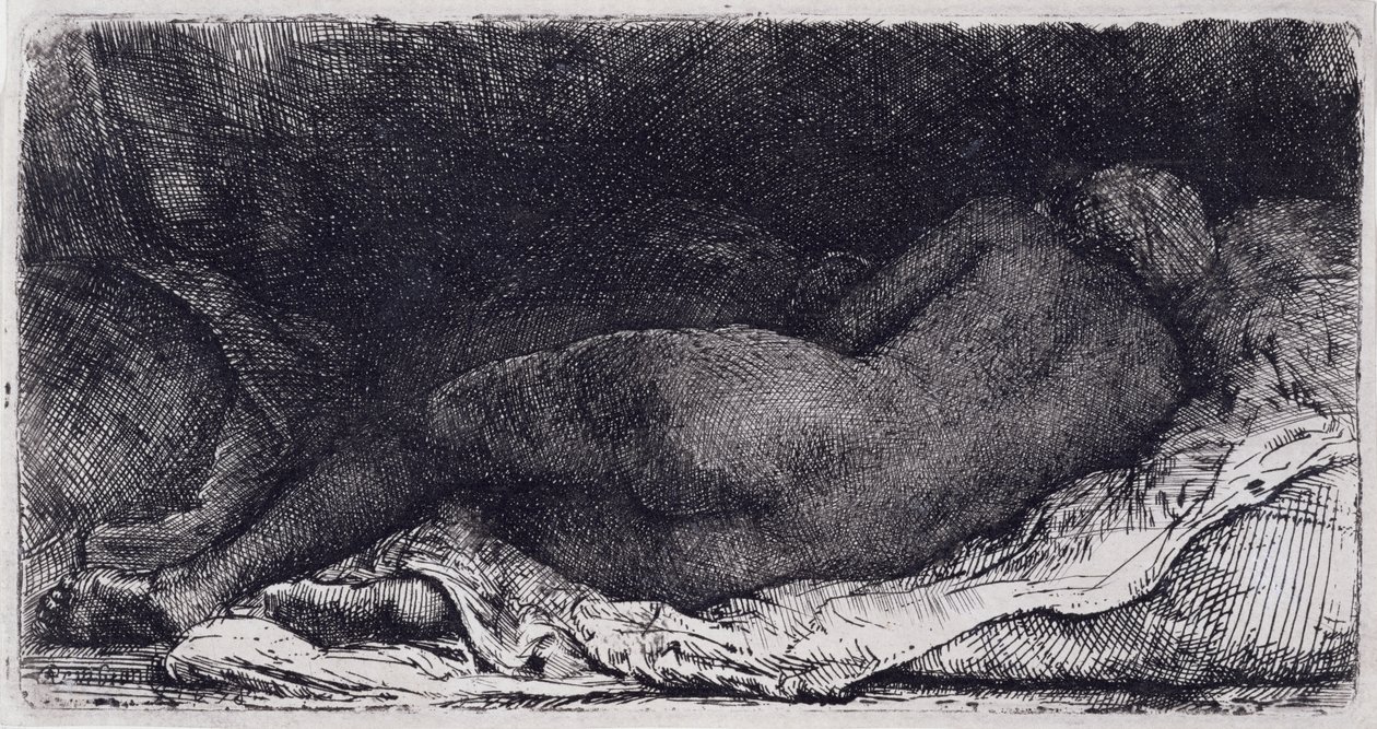 Negra sdraiata da Rembrandt van Rijn
