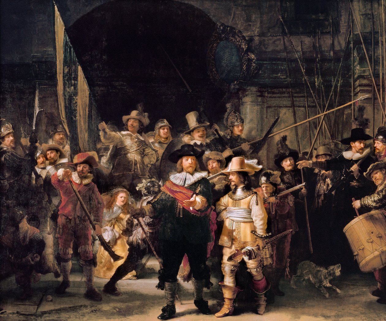 La guardia notturna da Rembrandt Harmensz. van Rijn