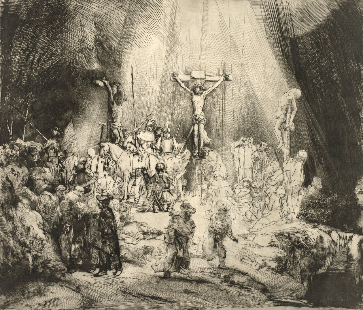 Le tre croci da Rembrandt van Rijn