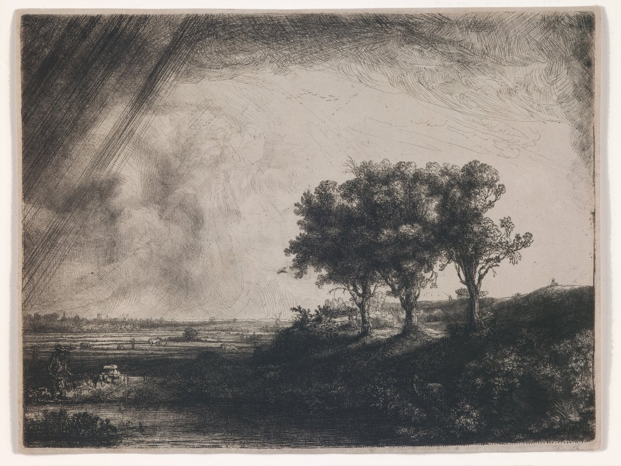 I tre alberi da Rembrandt Harmensz. van Rijn