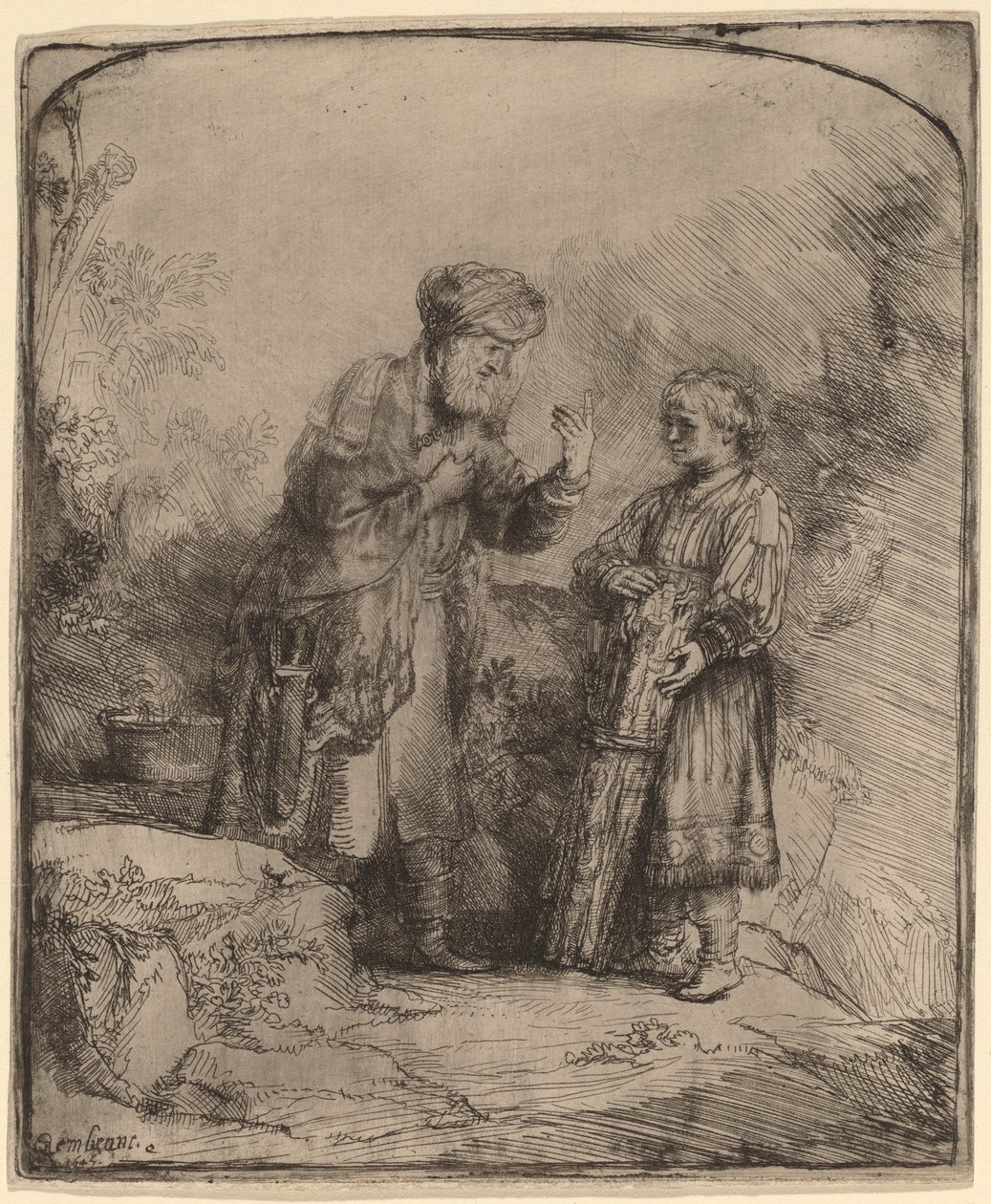 Abramo e Isacco da Rembrandt van Rijn