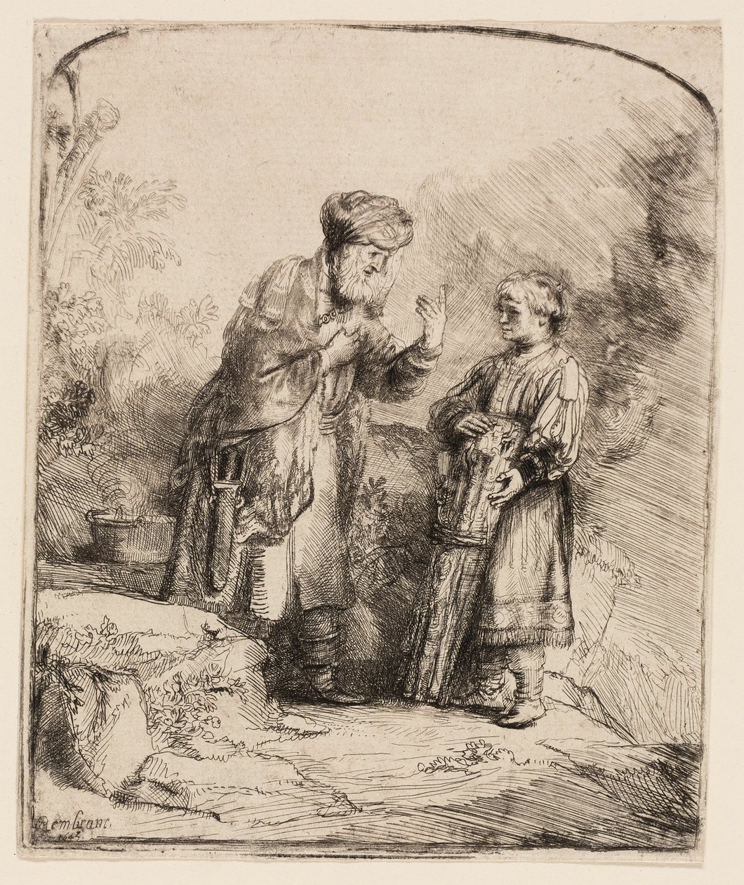 Abramo e Isacco da Rembrandt van Rijn