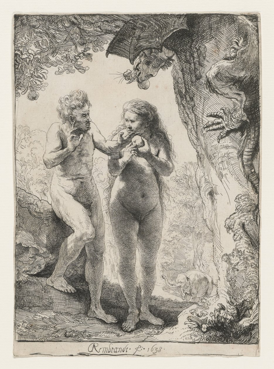 Adamo ed Eva da Rembrandt van Rijn