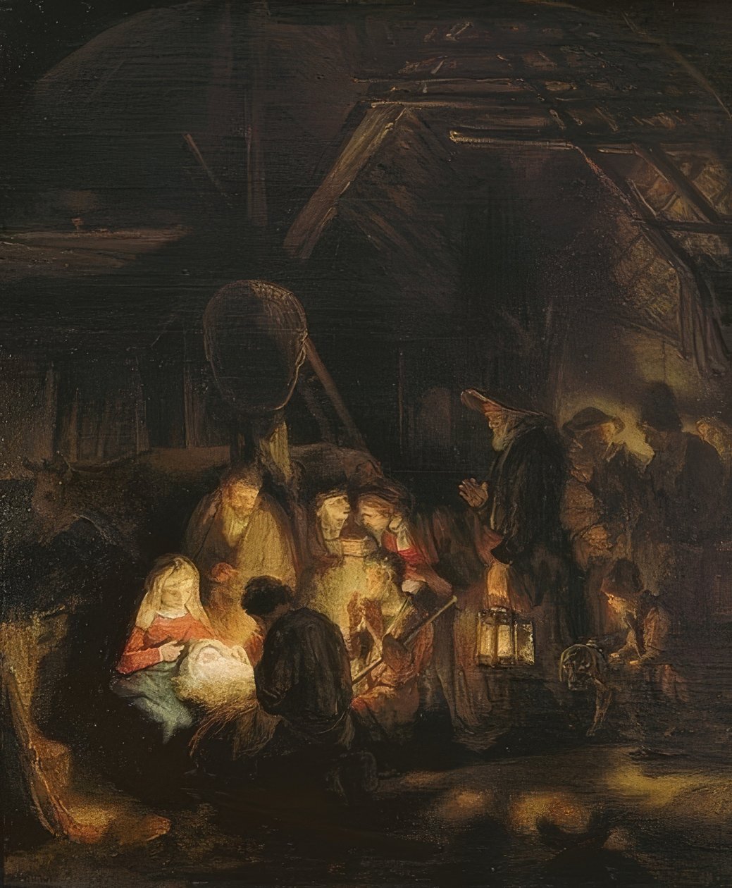 Adorazione dei pastori. 1646 da Rembrandt van Rijn