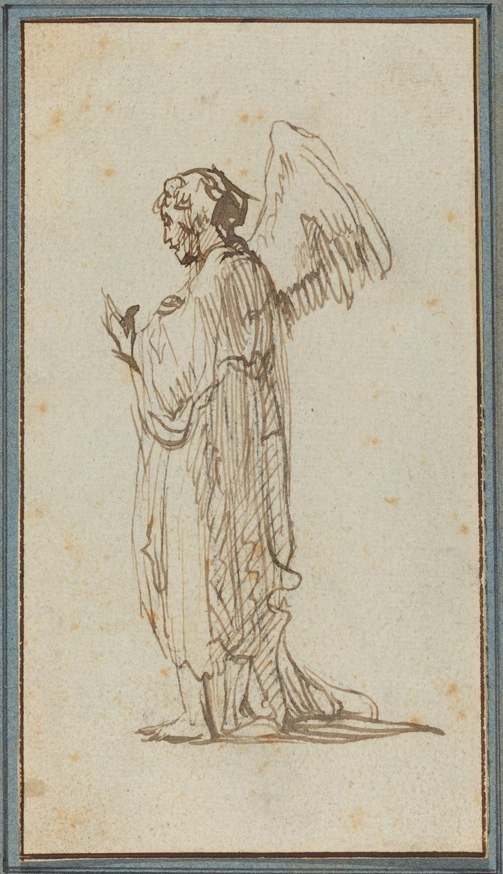 Angelo in piedi da Rembrandt van Rijn