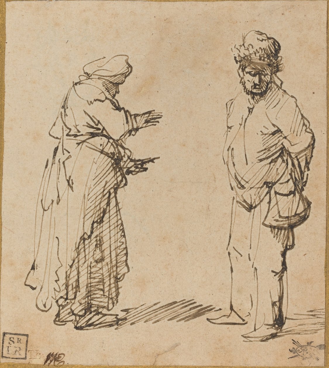 Mendicante Uomo e Donna da Rembrandt van Rijn