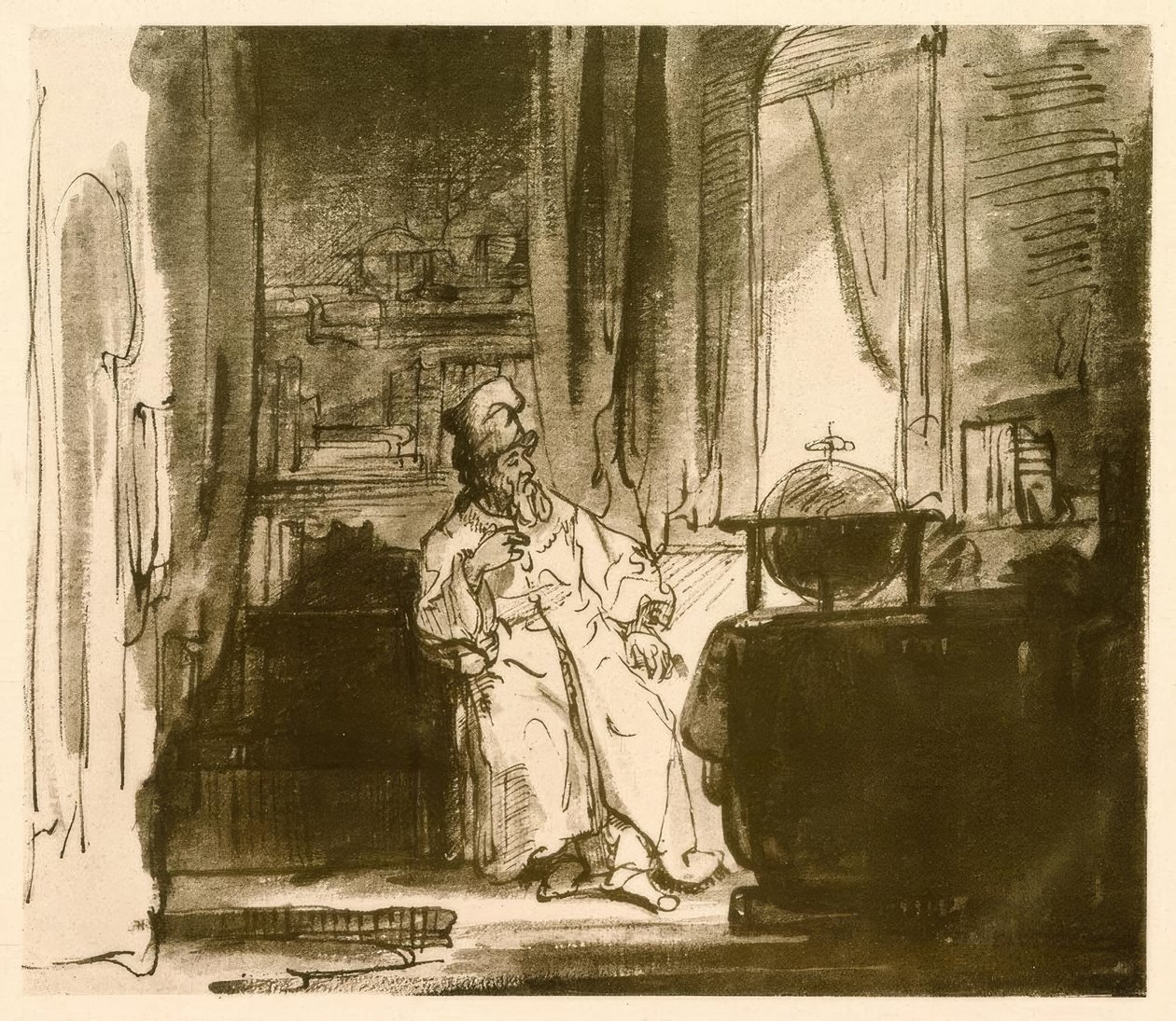 Il filosofo da Rembrandt van Rijn