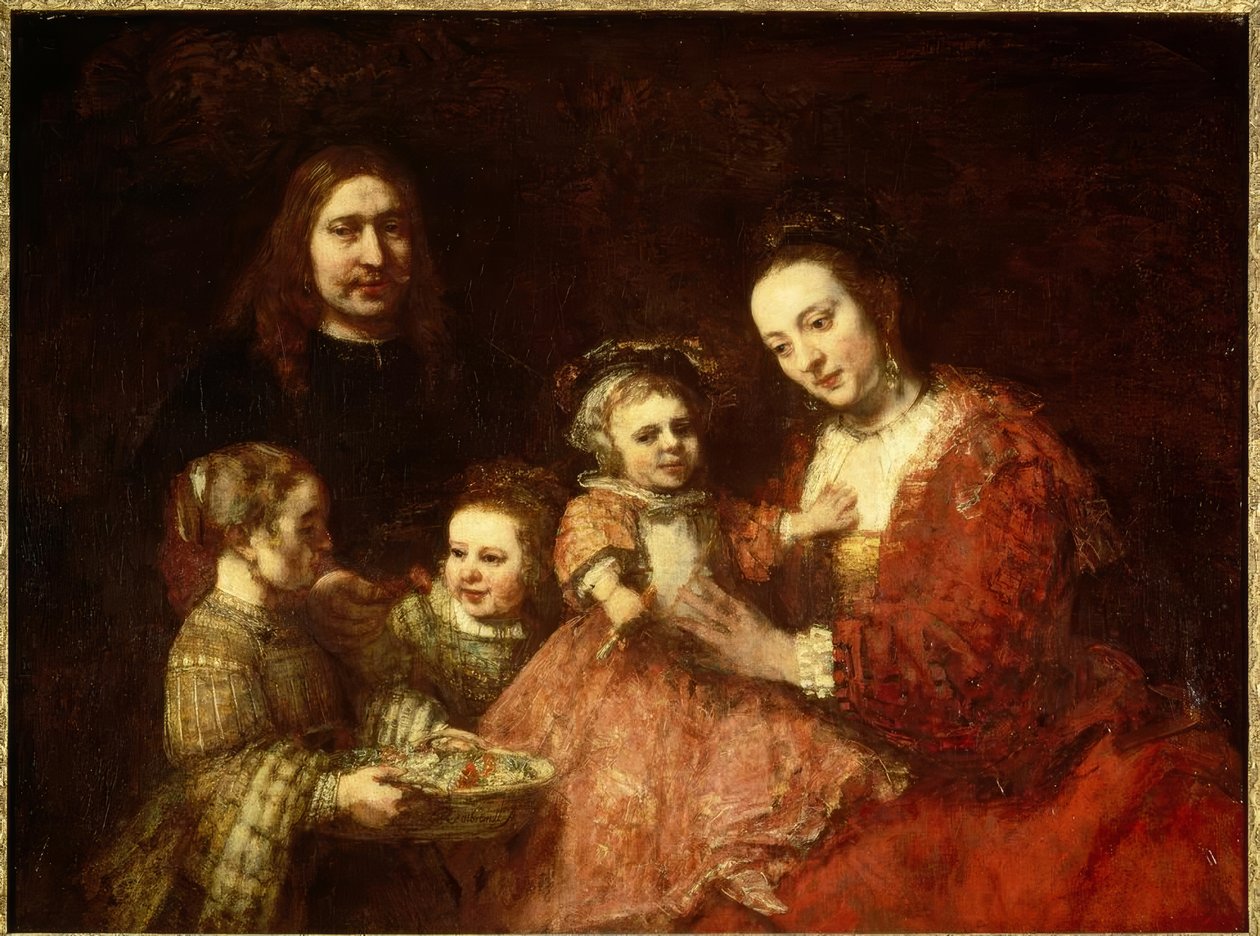 Ritratto di famiglia da Rembrandt van Rijn