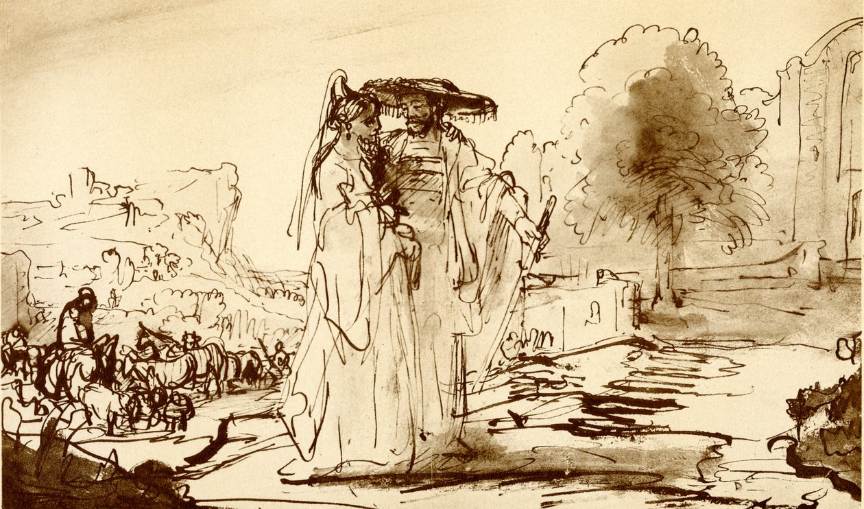 Giacobbe e Rachele da Rembrandt van Rijn