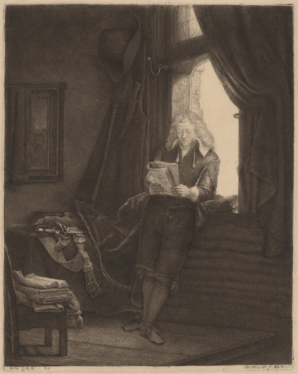 Jan Six da Rembrandt van Rijn