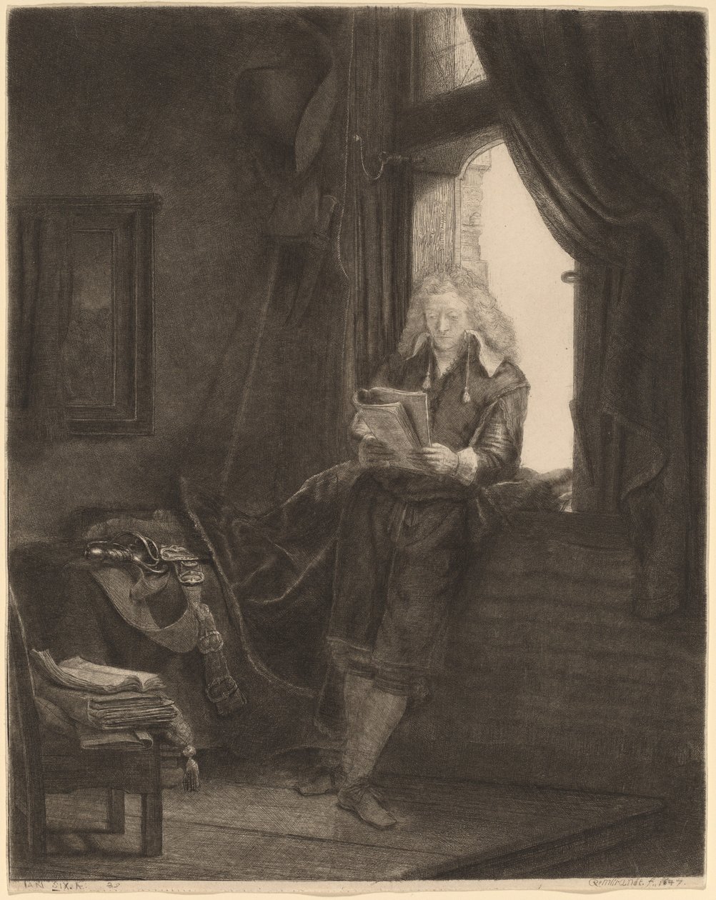 Jan Six da Rembrandt van Rijn