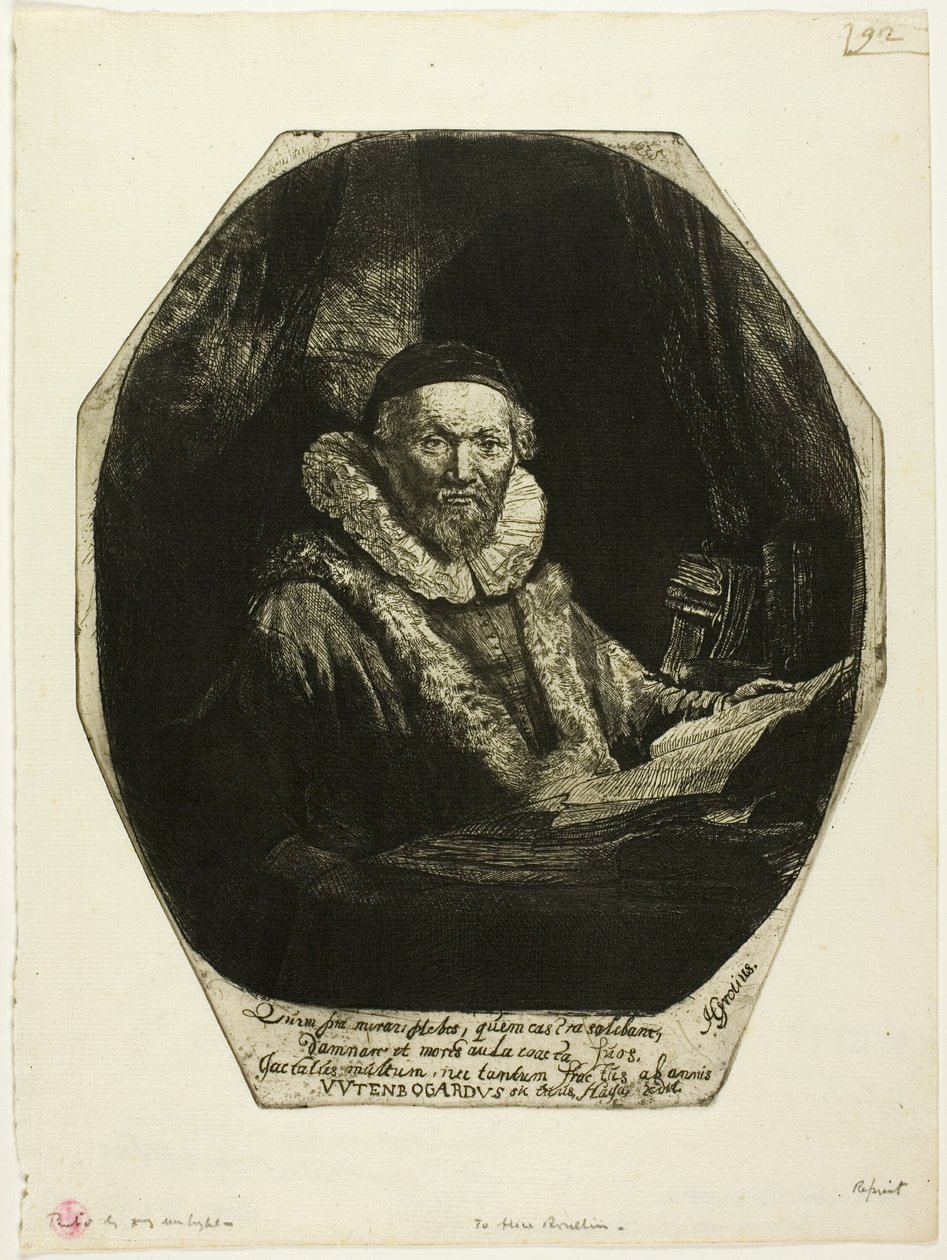Jan Uytenbogaert da Rembrandt van Rijn