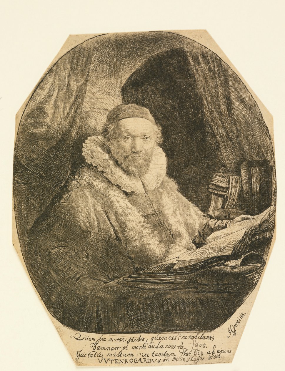 Jan Uytenbogaert, predicatore da Rembrandt van Rijn