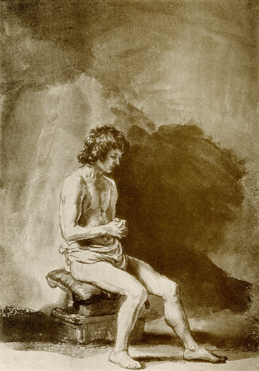 Nudo maschile da Rembrandt van Rijn