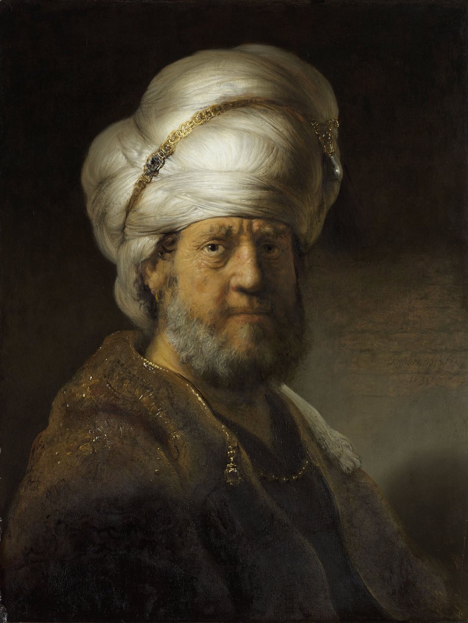 Uomo in abito orientale da Rembrandt van Rijn