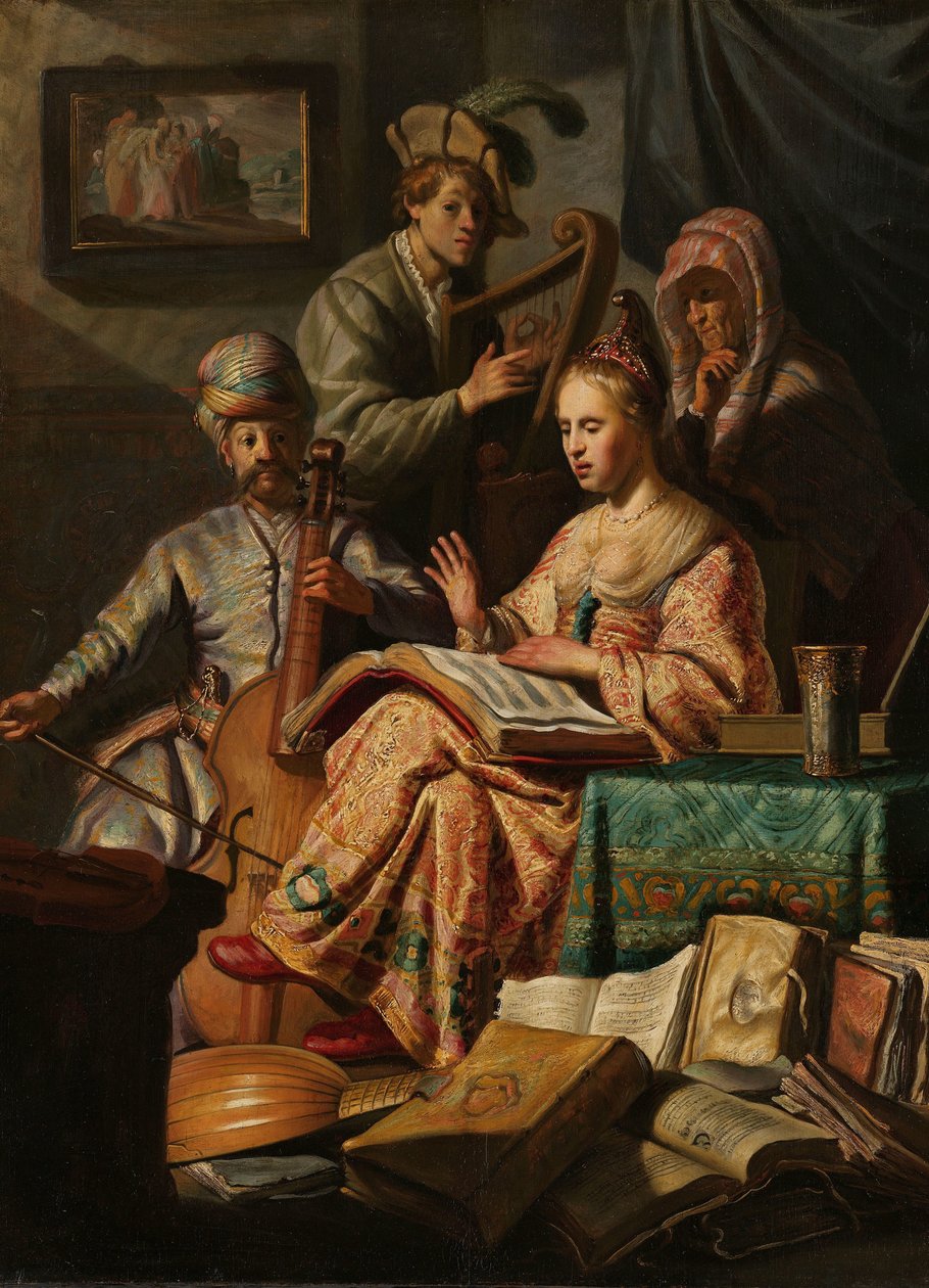 Compagnia musicale da Rembrandt van Rijn