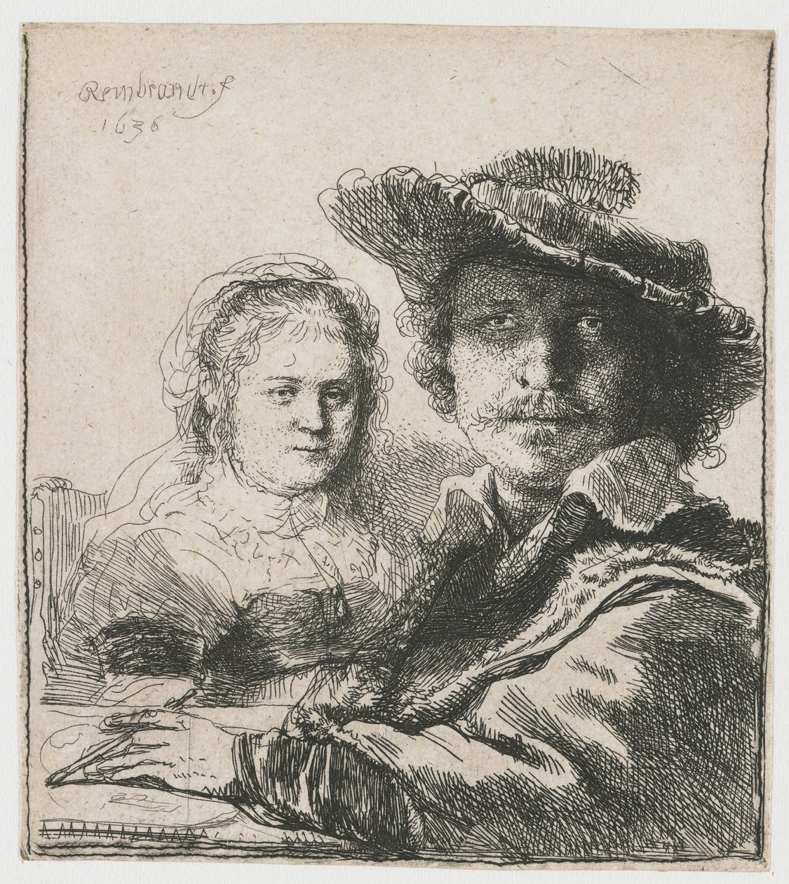Autoritratto con Saskia da Rembrandt van Rijn