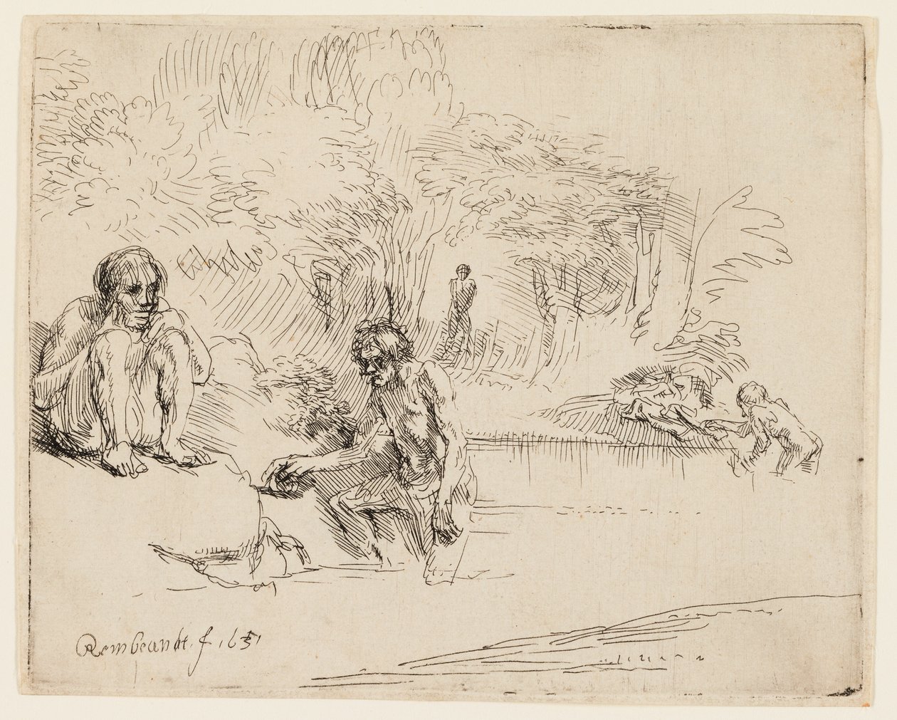 I bagnanti da Rembrandt van Rijn